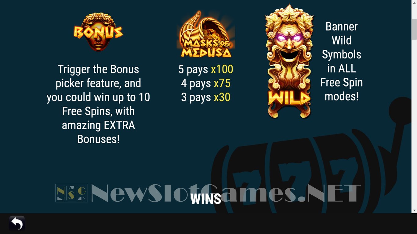 Masks of Medusa Slot Slot Image in Demo - pic. 5