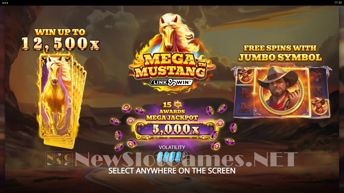 Mega Mustang Slot Demo Image