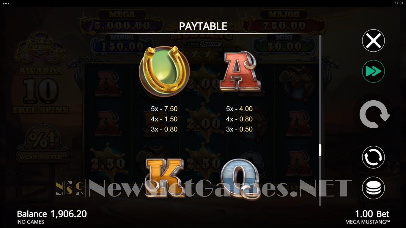 Mega Mustang Slot Slot Image in Demo - pic. 10