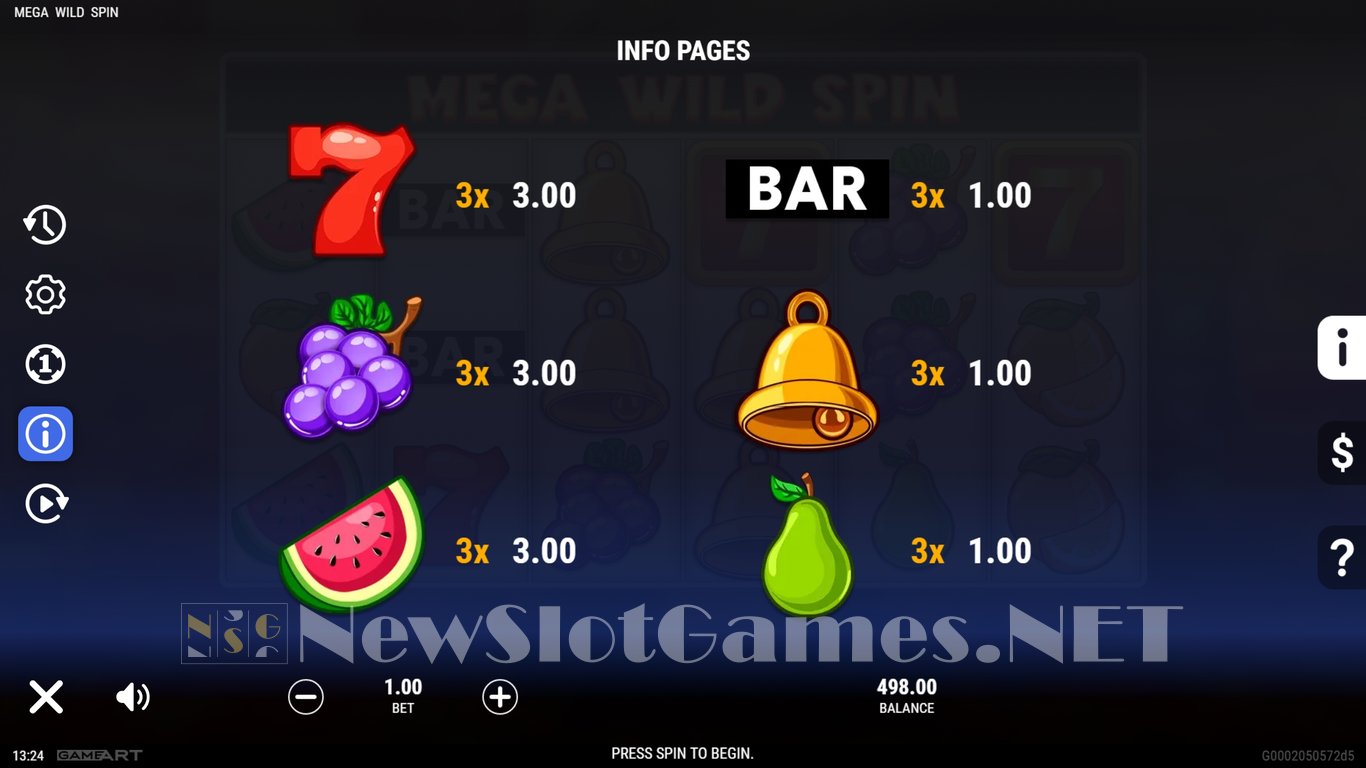 Mega Wild Spin Slot Slot Image in Demo - pic. 8