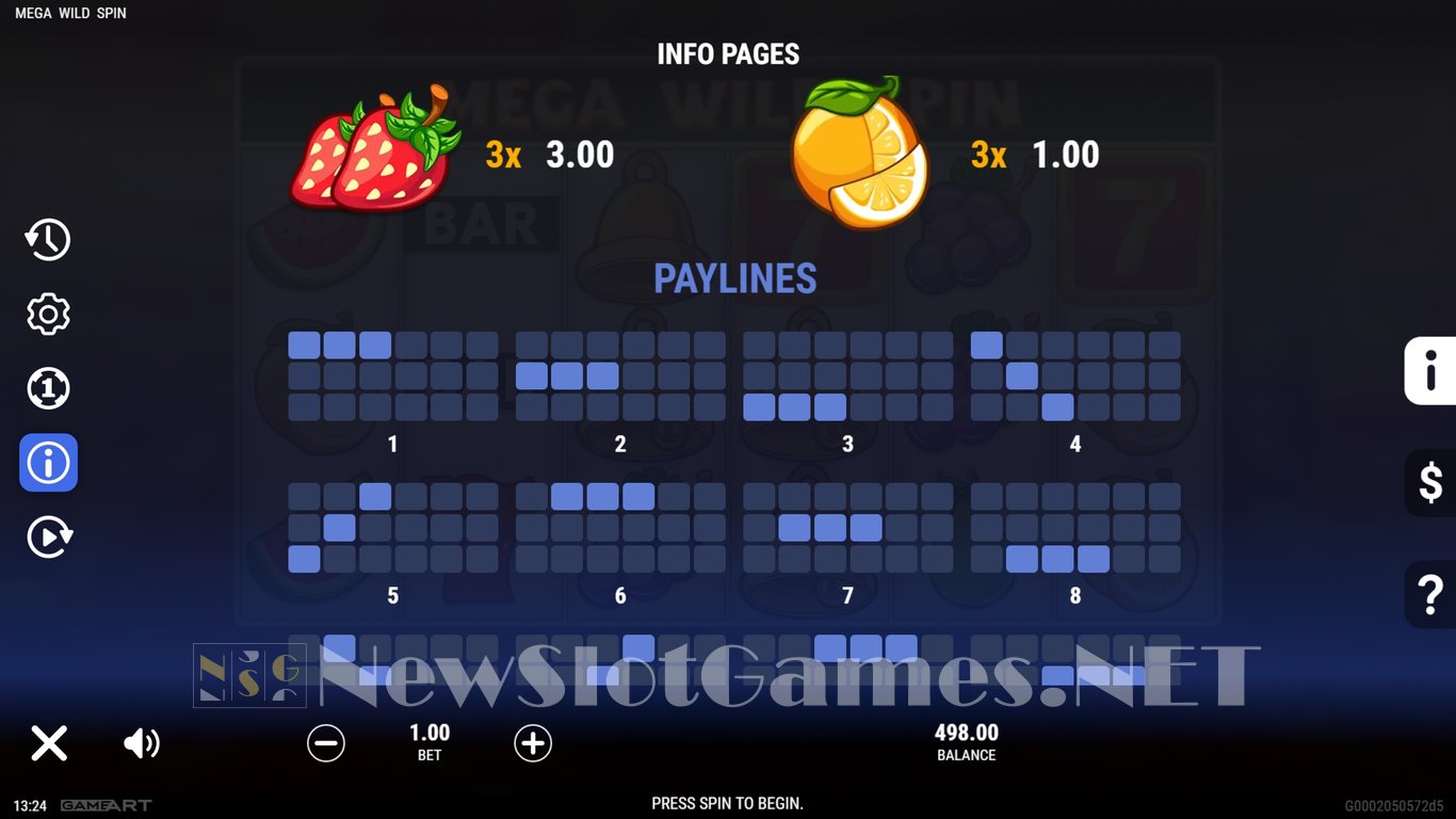 Mega Wild Spin Slot Slot Image in Demo - pic. 9