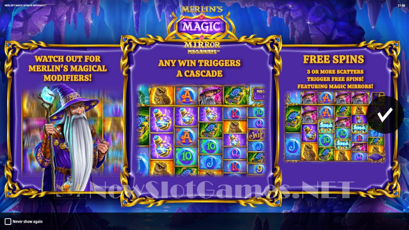 Merlins Magic Mirror Megaways Slot Review & Demo by iSoftBet - Play Free  Online
