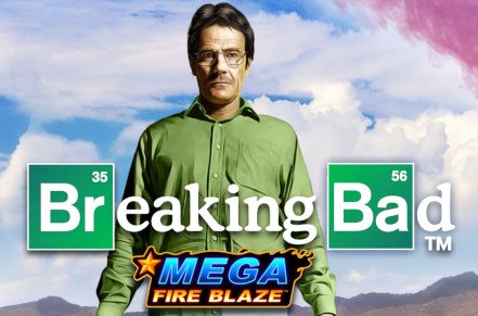Mega Fire Blaze Breaking Bad Slot Logo