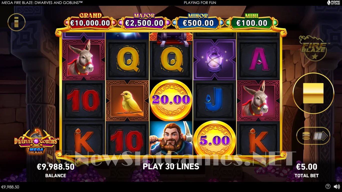 Mega Fire Blaze Dwarves And Goblins Slot Slot Image in Demo - pic. 3