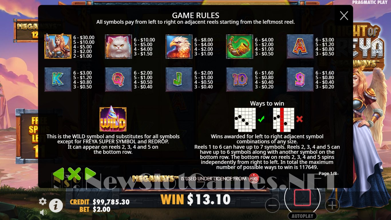 Might of Freya Megaways Slot Slot Image in Demo - pic. 12