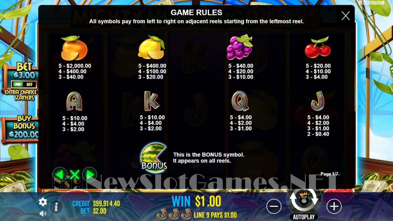 Mighty Munching Melons Slot Slot Image in Demo - pic. 8