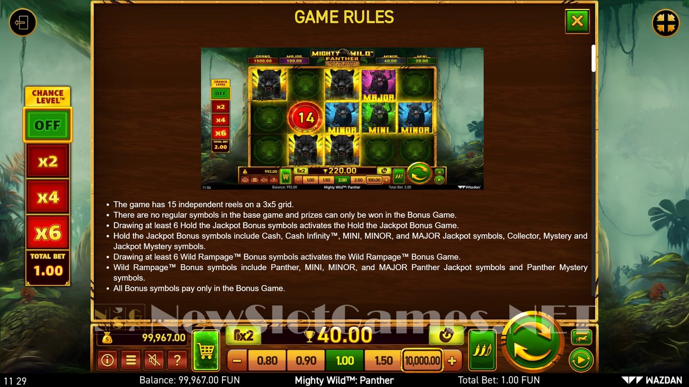 Mighty Wild Panther Grand Platinum Edition Slot Slot Image in Demo - pic. 11