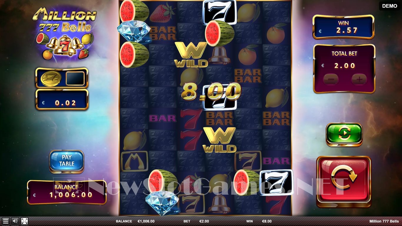 Million 777 Bells Slot Slot Image in Demo - pic. 2