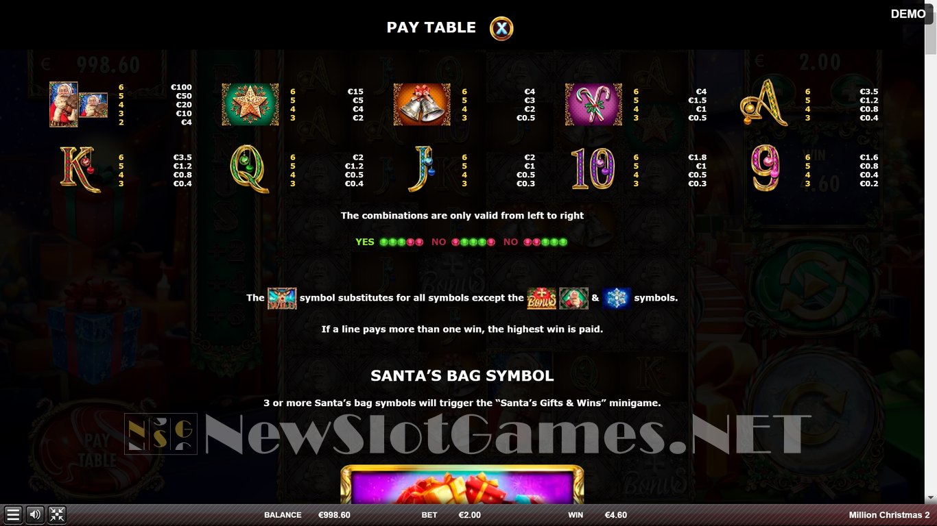 Million Christmas 2 Slot Slot Image in Demo - pic. 6
