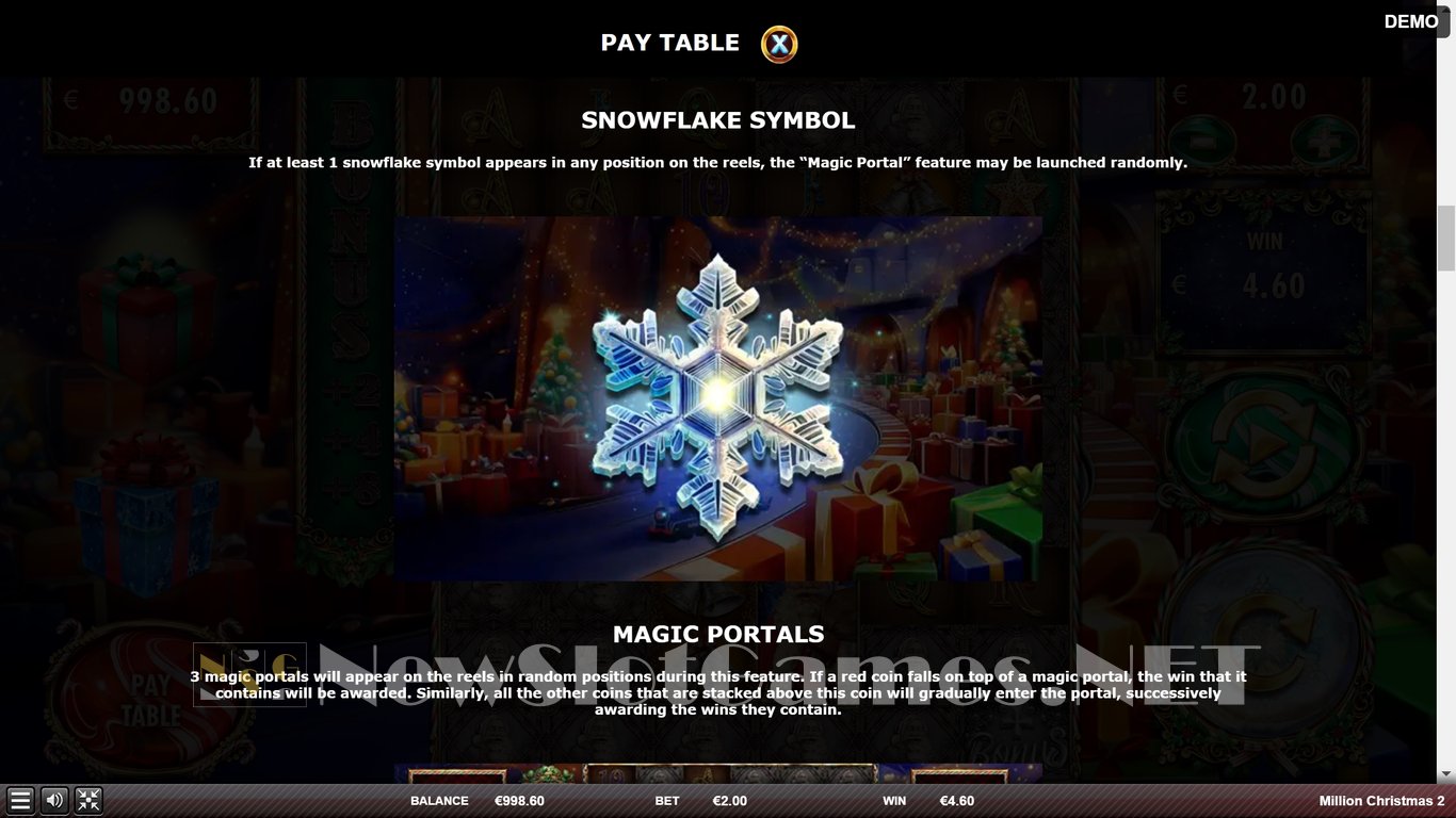 Million Christmas 2 Slot Slot Image in Demo - pic. 7