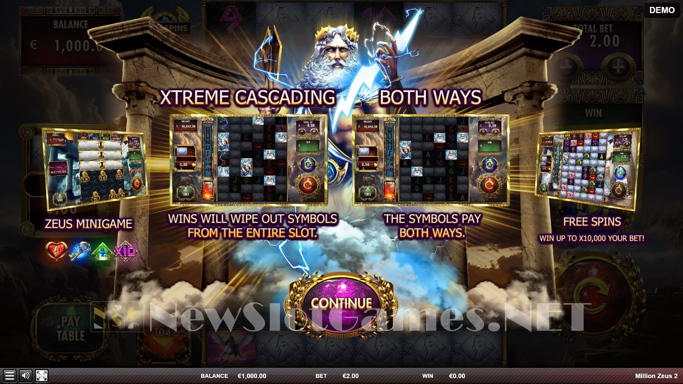 Million Zeus 2 Slot Demo Image