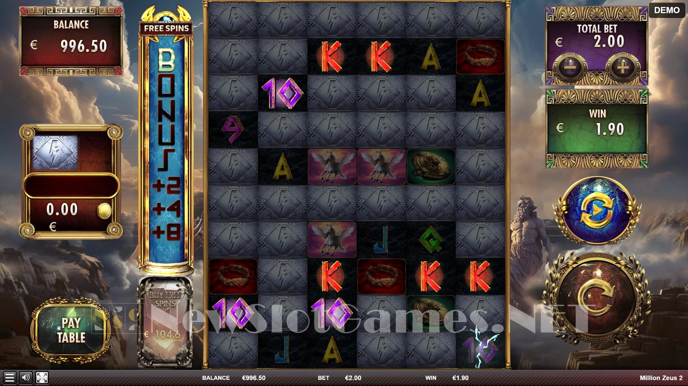 Million Zeus 2 Slot Slot Image in Demo - pic. 3