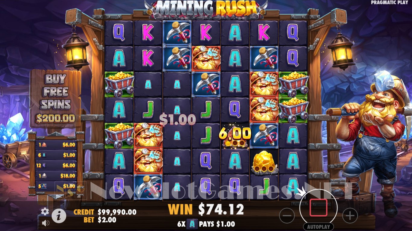 Mining Rush Slot Slot Image in Demo - pic. 6