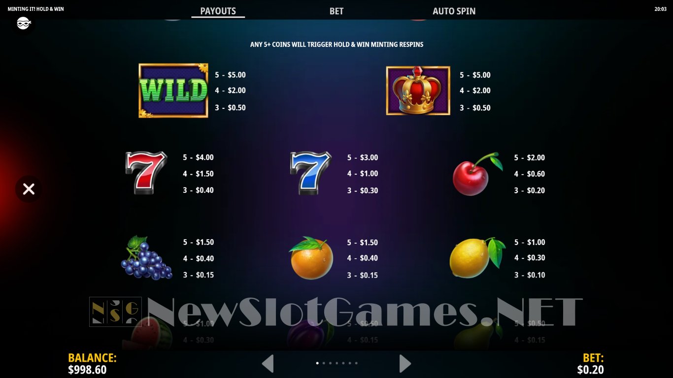 Minting It! Hold & Win Slot Slot Image in Demo - pic. 8