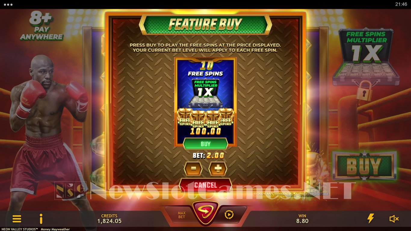 Money Mayweather Slot Slot Image in Demo - pic. 7
