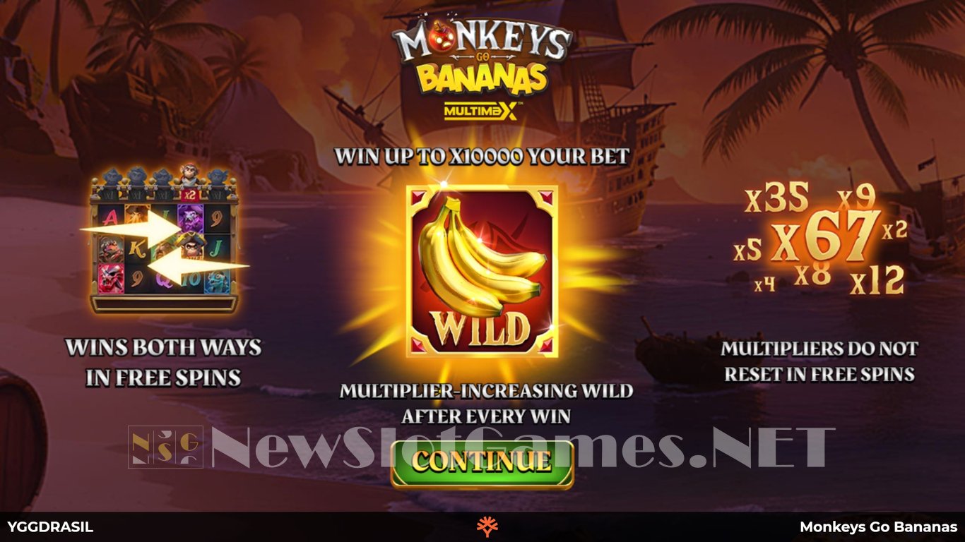 Monkeys Go Bananas MultiMax Slot Demo Image