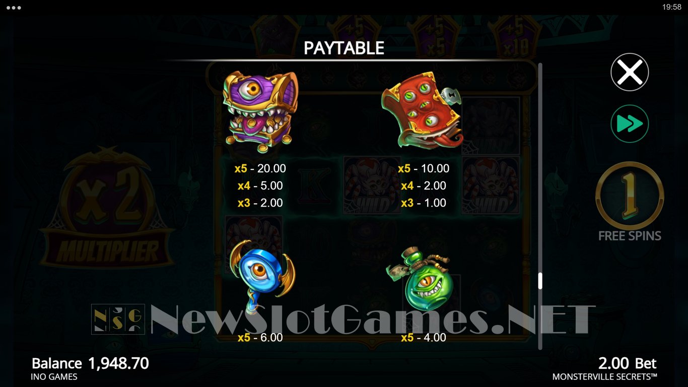 Monsterville Secrets Slot Slot Image in Demo - pic. 15