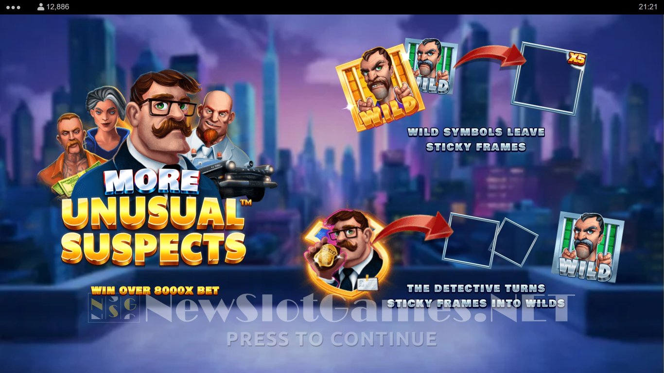 More Unusual Suspects Slot Demo Image