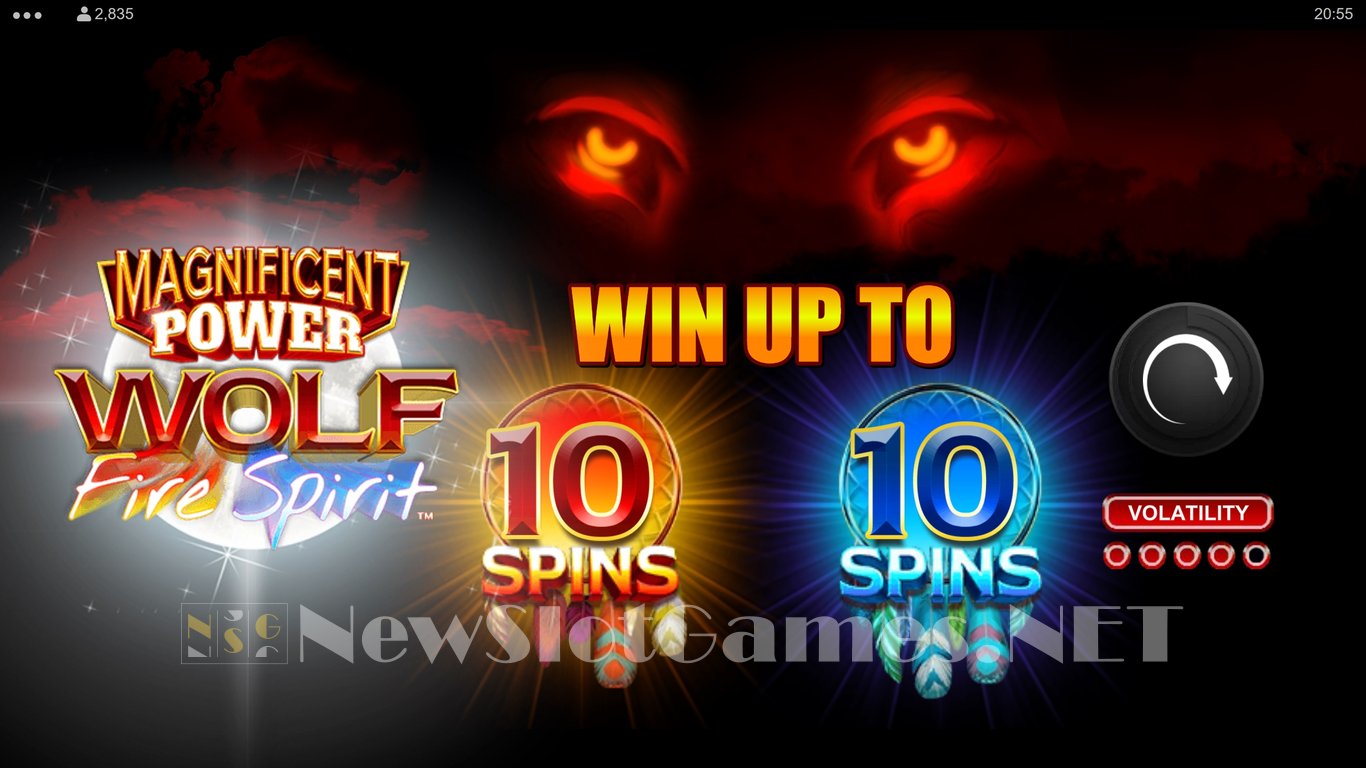 Magnificent Power Wolf Fire Spirit Slot Demo Image