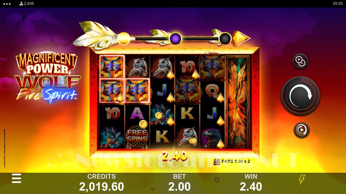 Magnificent Power Wolf Fire Spirit Slot Slot Image in Demo - pic. 6
