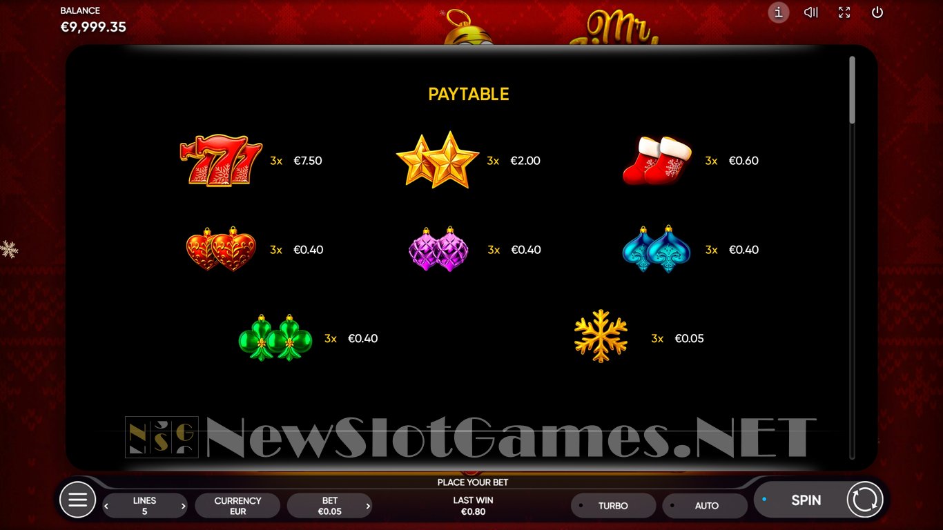 Mr Jingle Bells Slot Slot Image in Demo - pic. 8