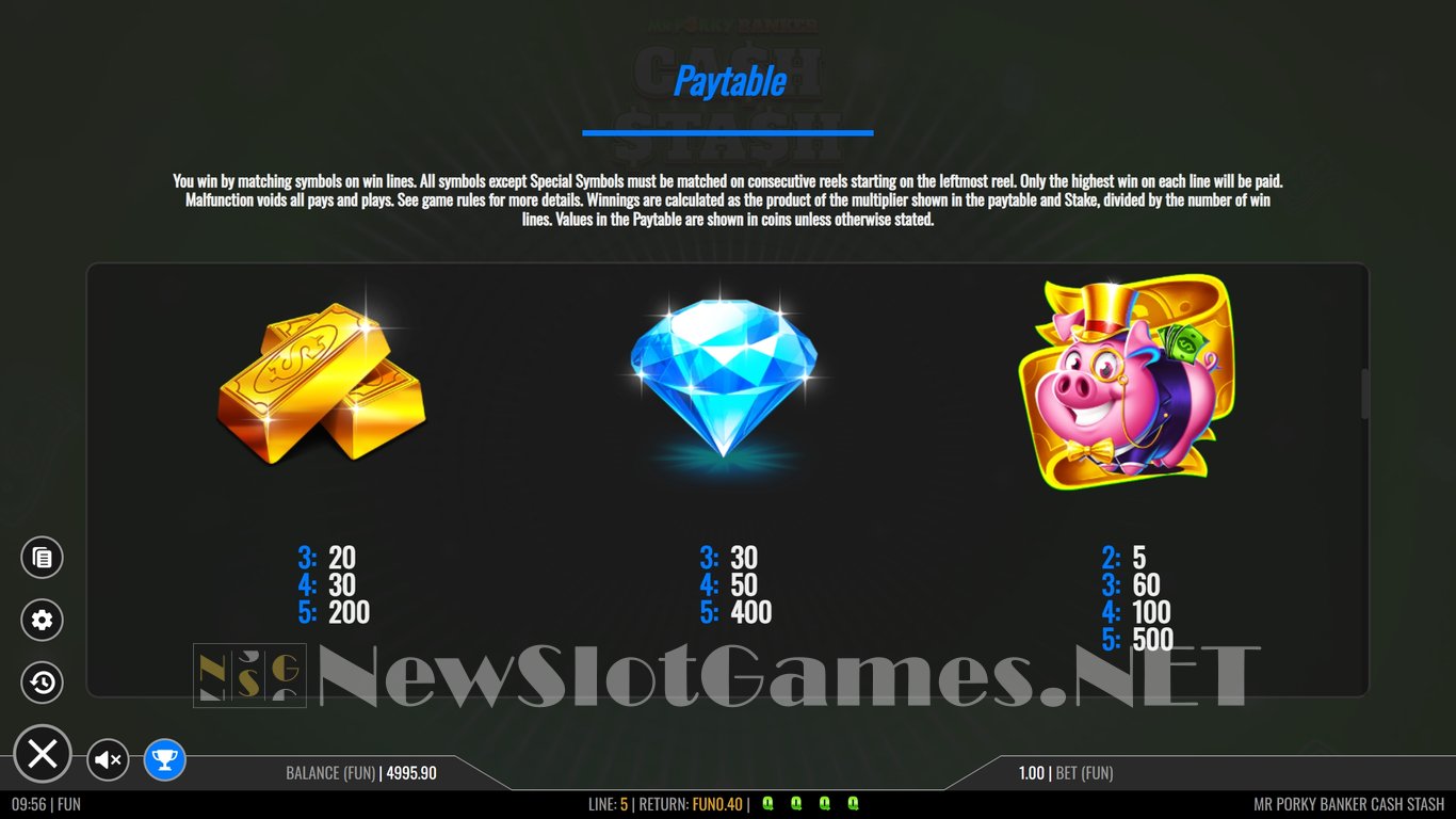 Mr Porky Banker Cash Stash Slot Slot Image in Demo - pic. 8