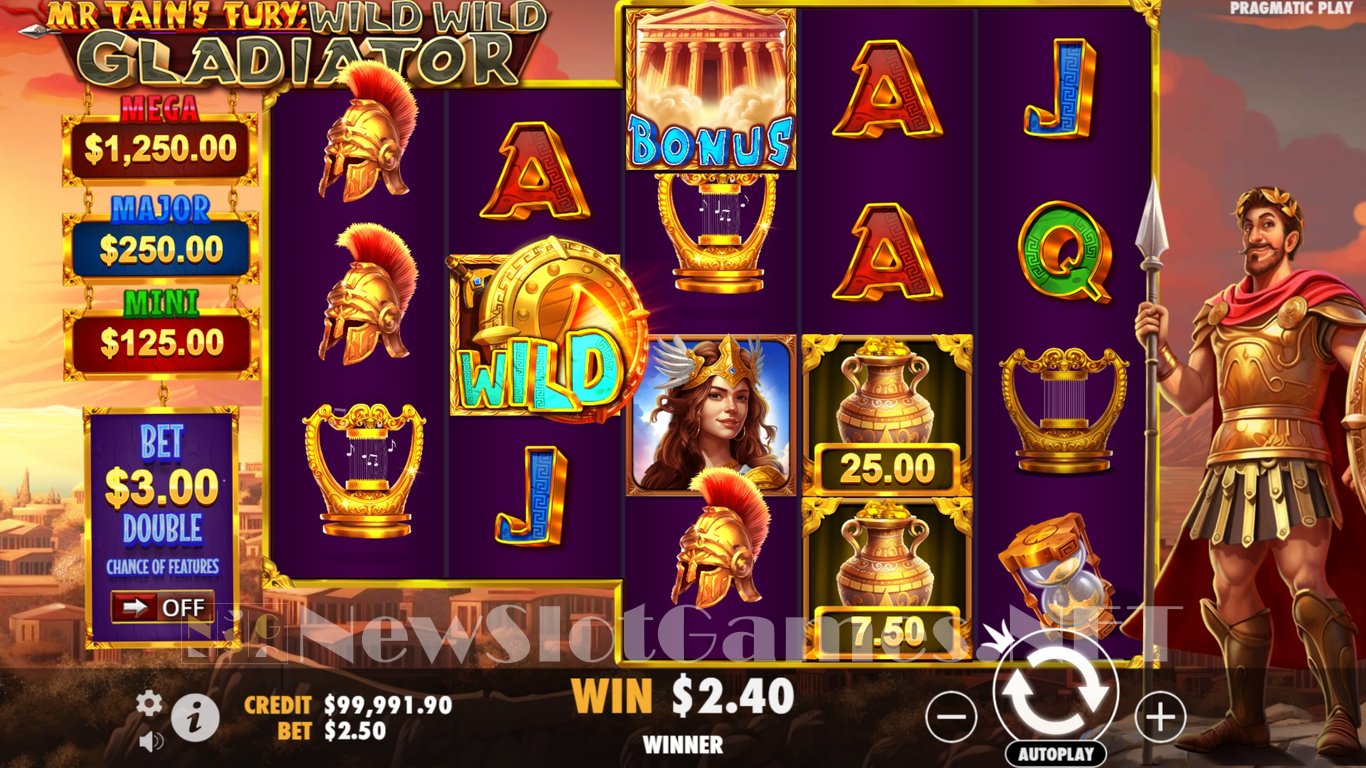 Mr Tains Fury Wild Wild Gladiator Slot Slot Image in Demo - pic. 6