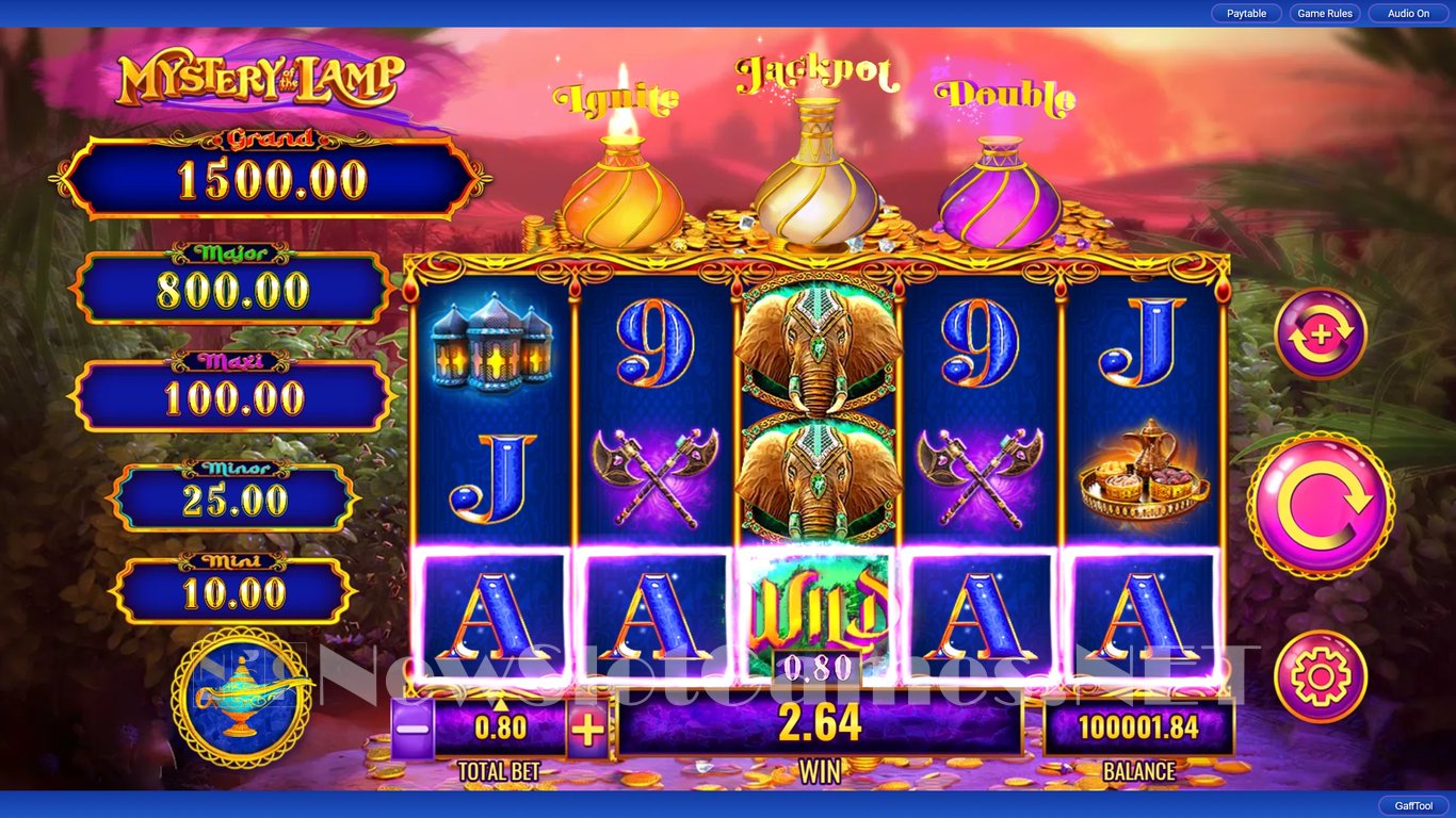 Mystery of the Lamp Treasure Oasis Slot Slot Image in Demo - pic. 2