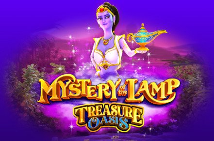 Mystery of the Lamp Treasure Oasis Slot Logo