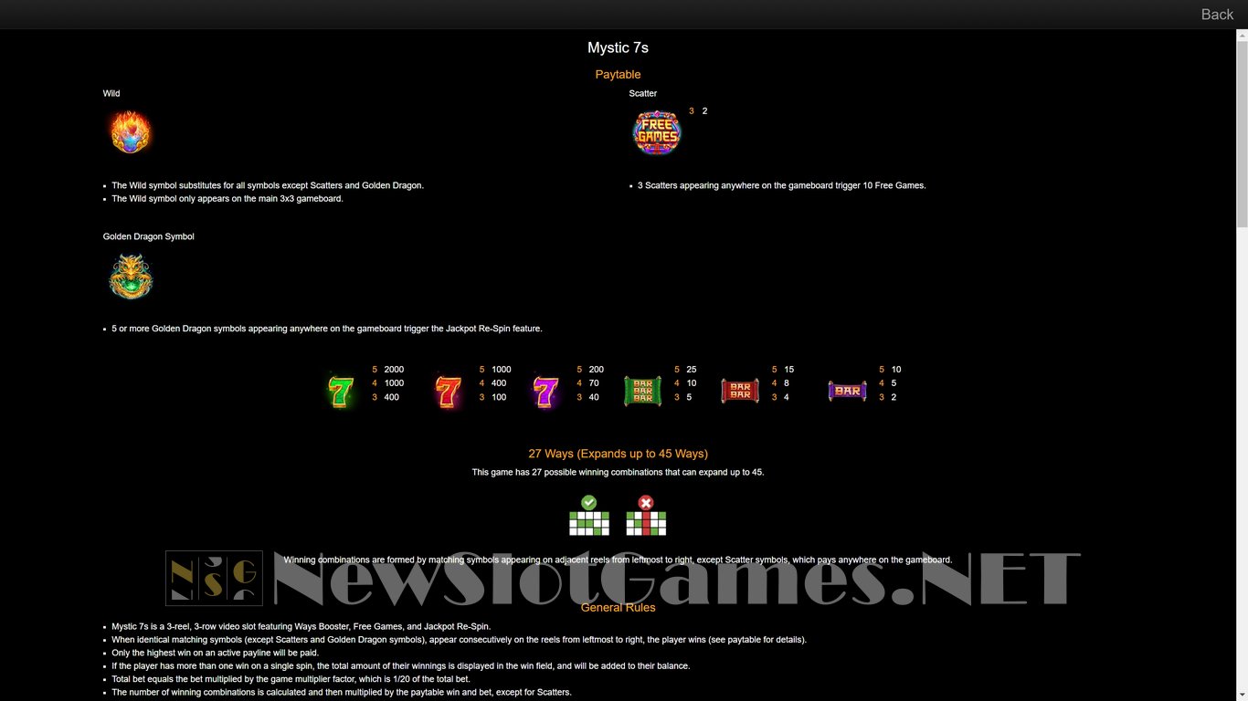 Mystic 7s Slot Slot Image in Demo - pic. 5