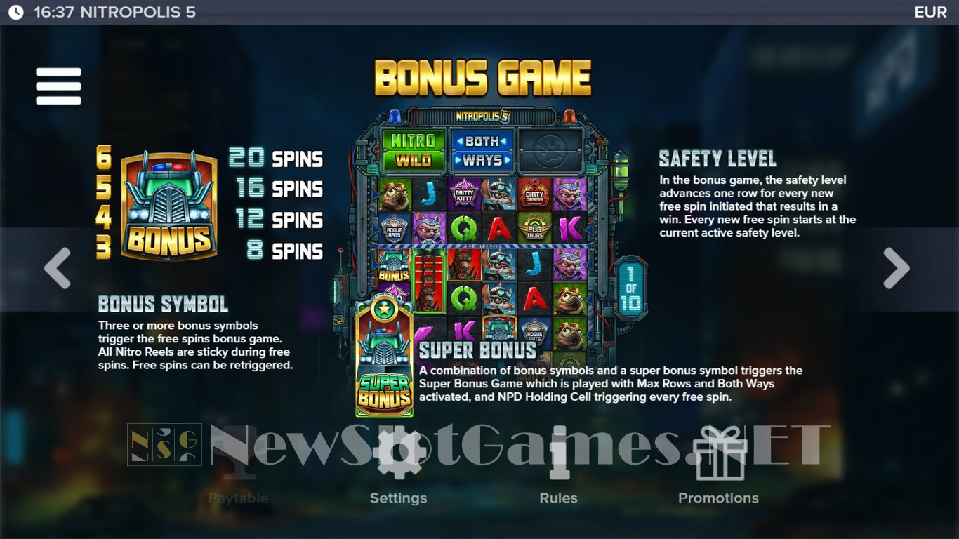 Nitropolis 5 Slot Slot Image in Demo - pic. 14