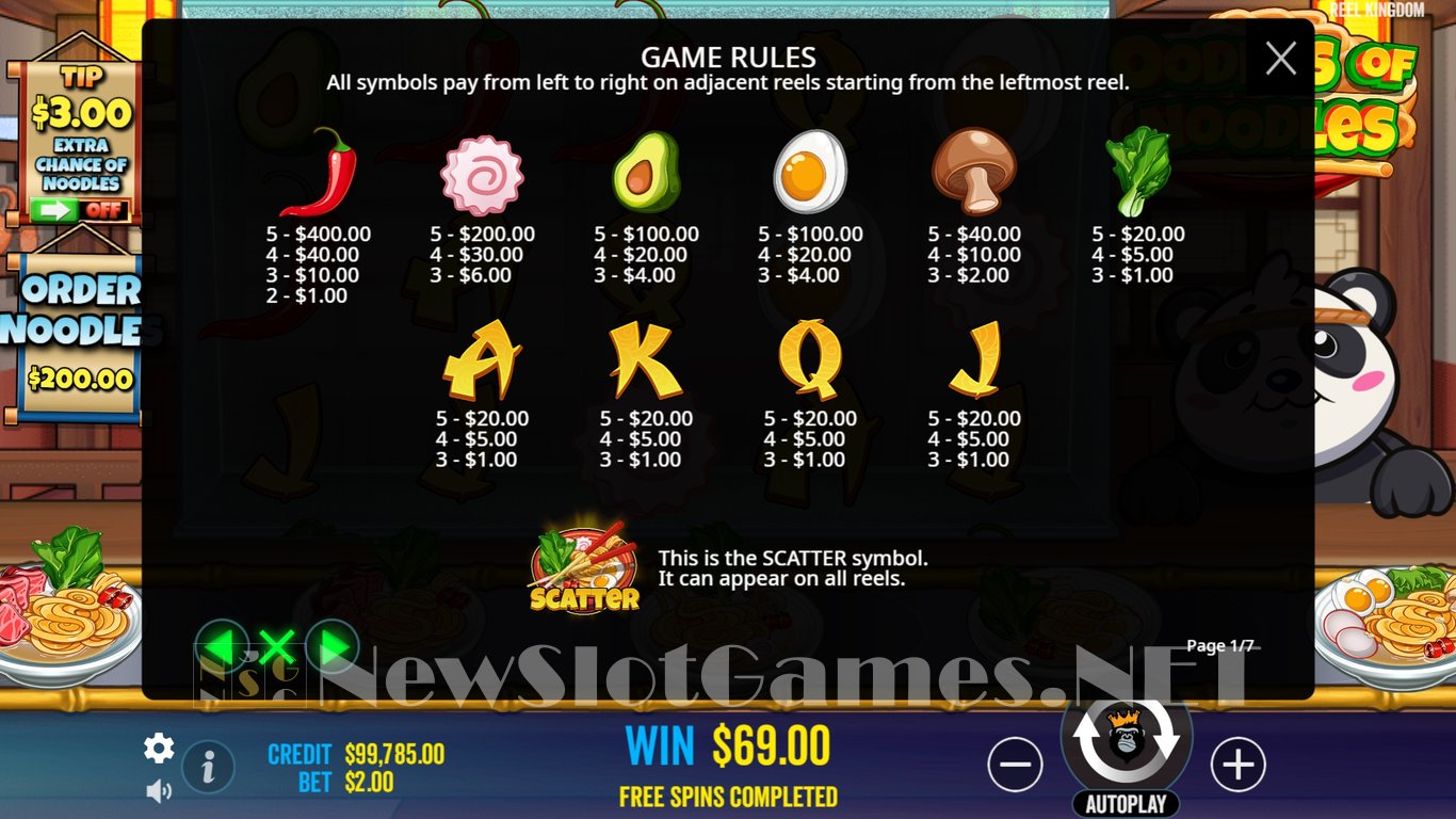 Oodles of Noodles Slot Slot Image in Demo - pic. 14