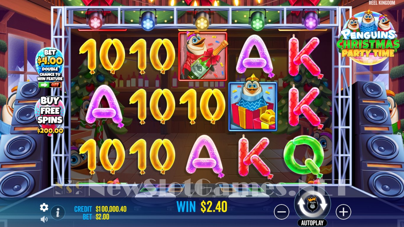 Penguins Christmas Party Time Slot Demo Image