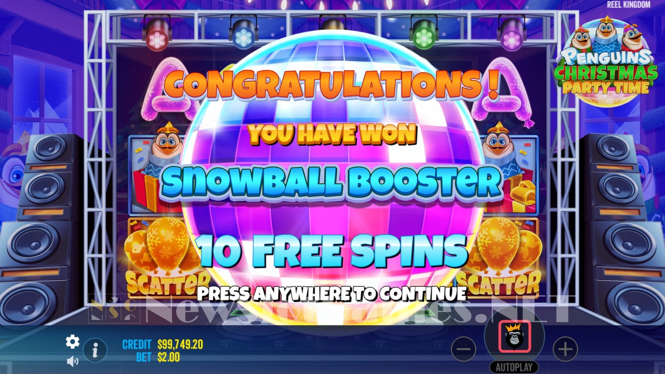 Penguins Christmas Party Time Slot Slot Image in Demo - pic. 11