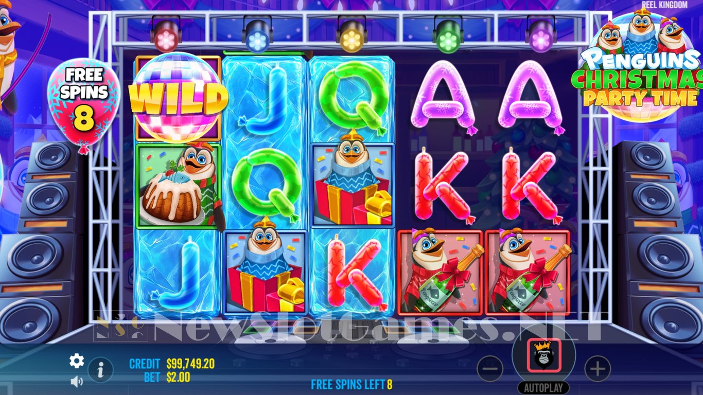 Penguins Christmas Party Time Slot Slot Image in Demo - pic. 12