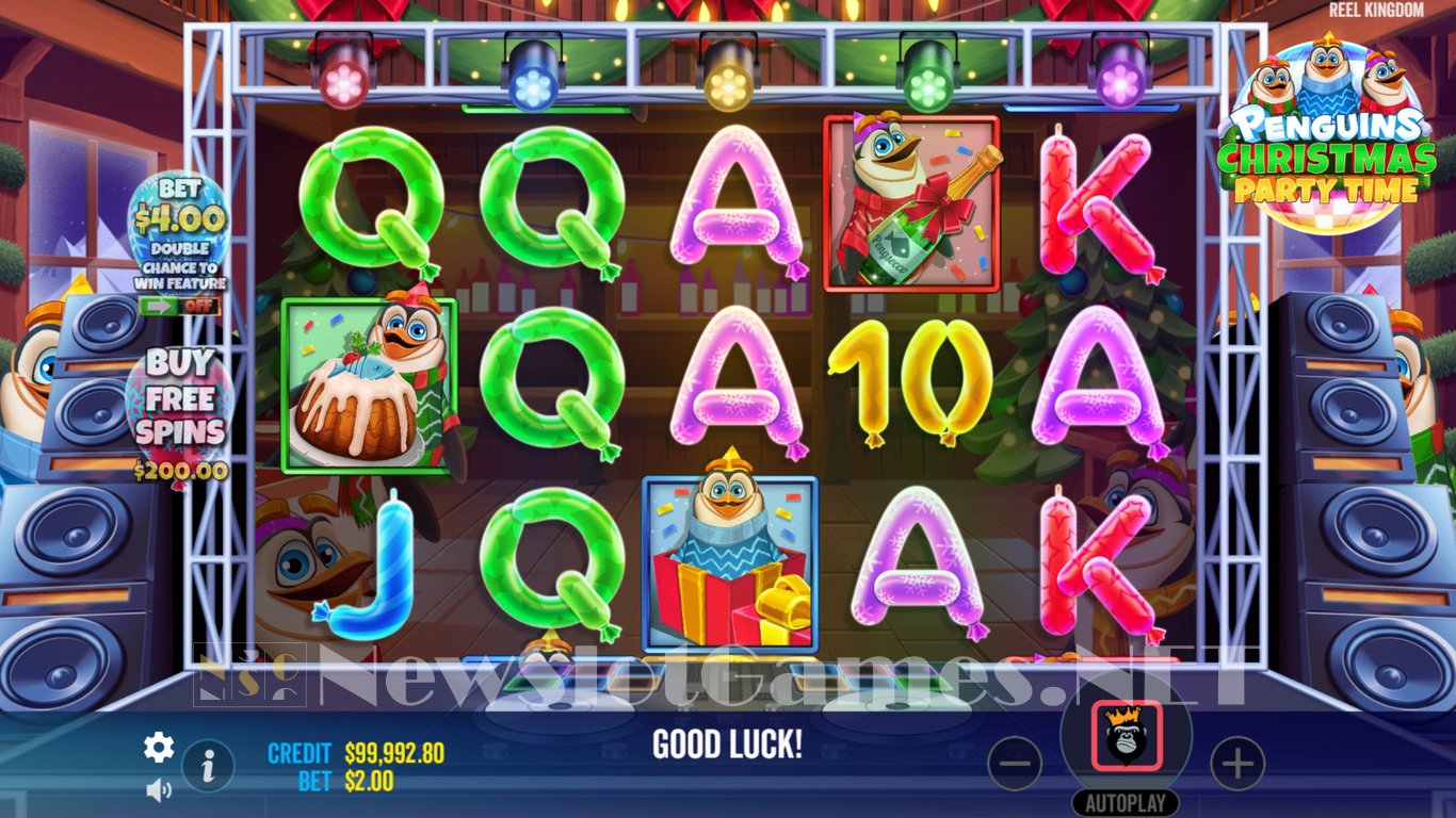 Penguins Christmas Party Time Slot Slot Image in Demo - pic. 4