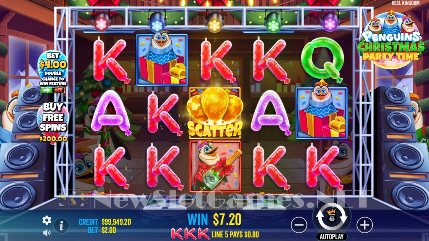 Penguins Christmas Party Time Slot Slot Image in Demo - pic. 7