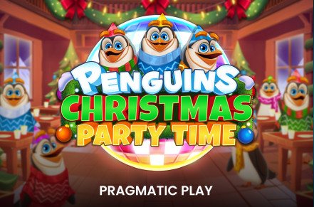 Penguins Christmas Party Time Slot Logo