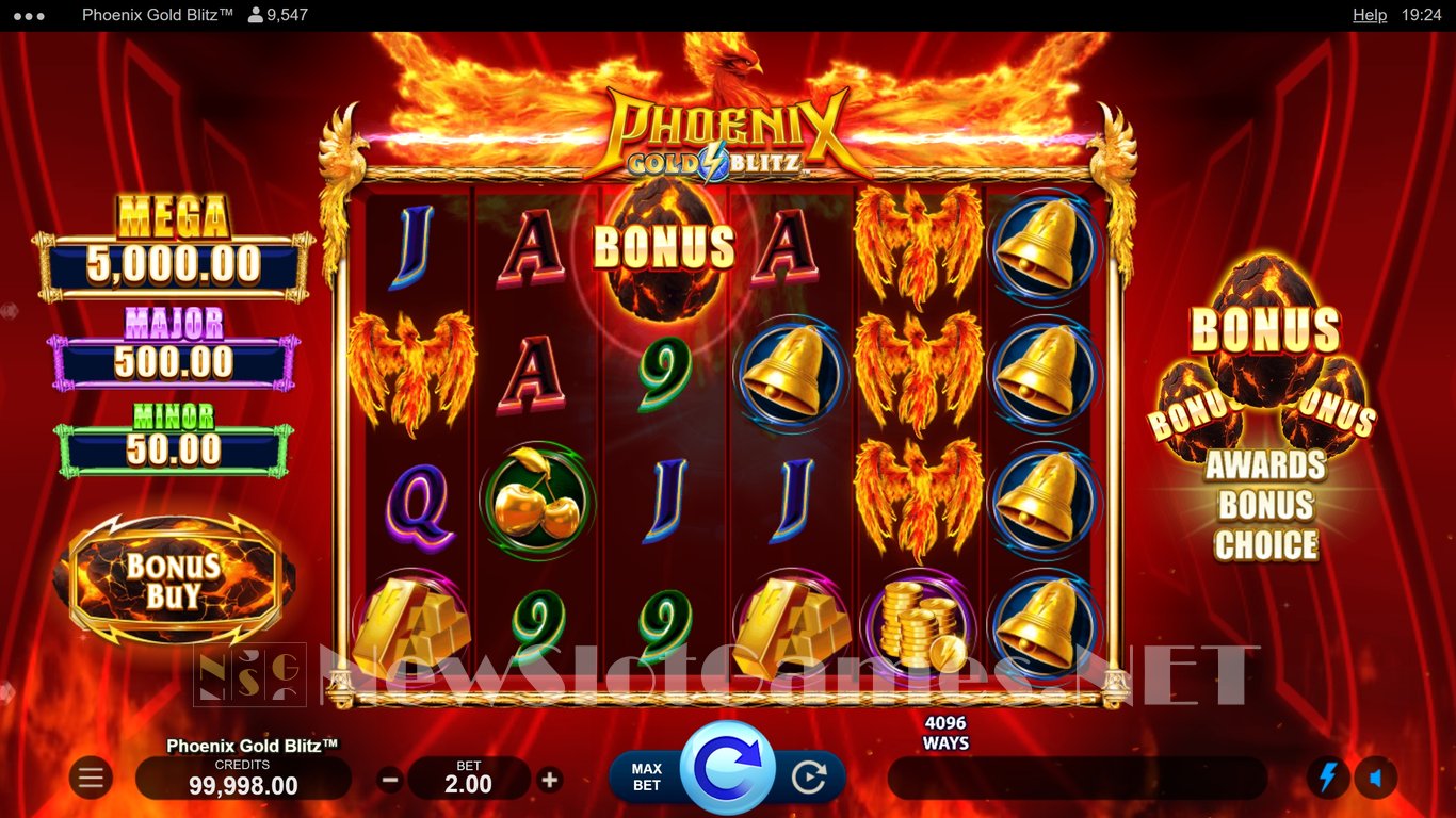 Phoenix Gold Blitz Slot Demo Image