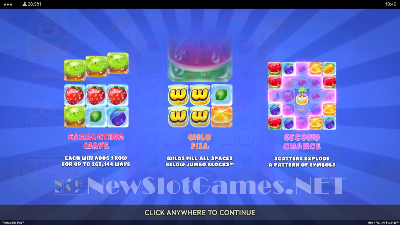 Pineapple Pop Slot Demo Image