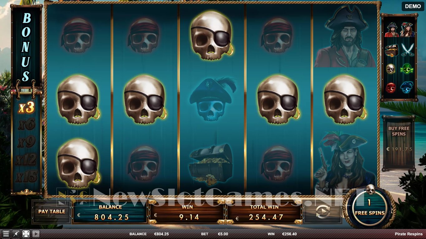 Pirate Respins Slot Slot Image in Demo - pic. 10
