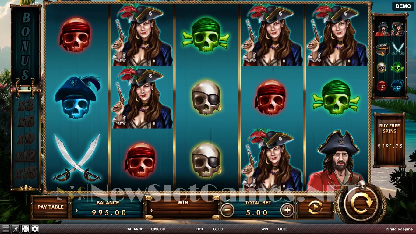 Pirate Respins Slot Slot Image in Demo - pic. 2