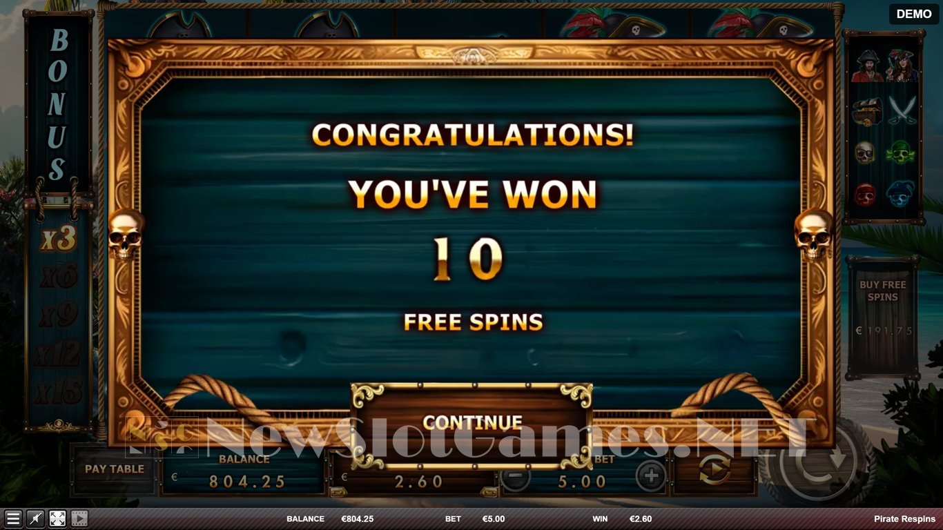 Pirate Respins Slot Slot Image in Demo - pic. 6