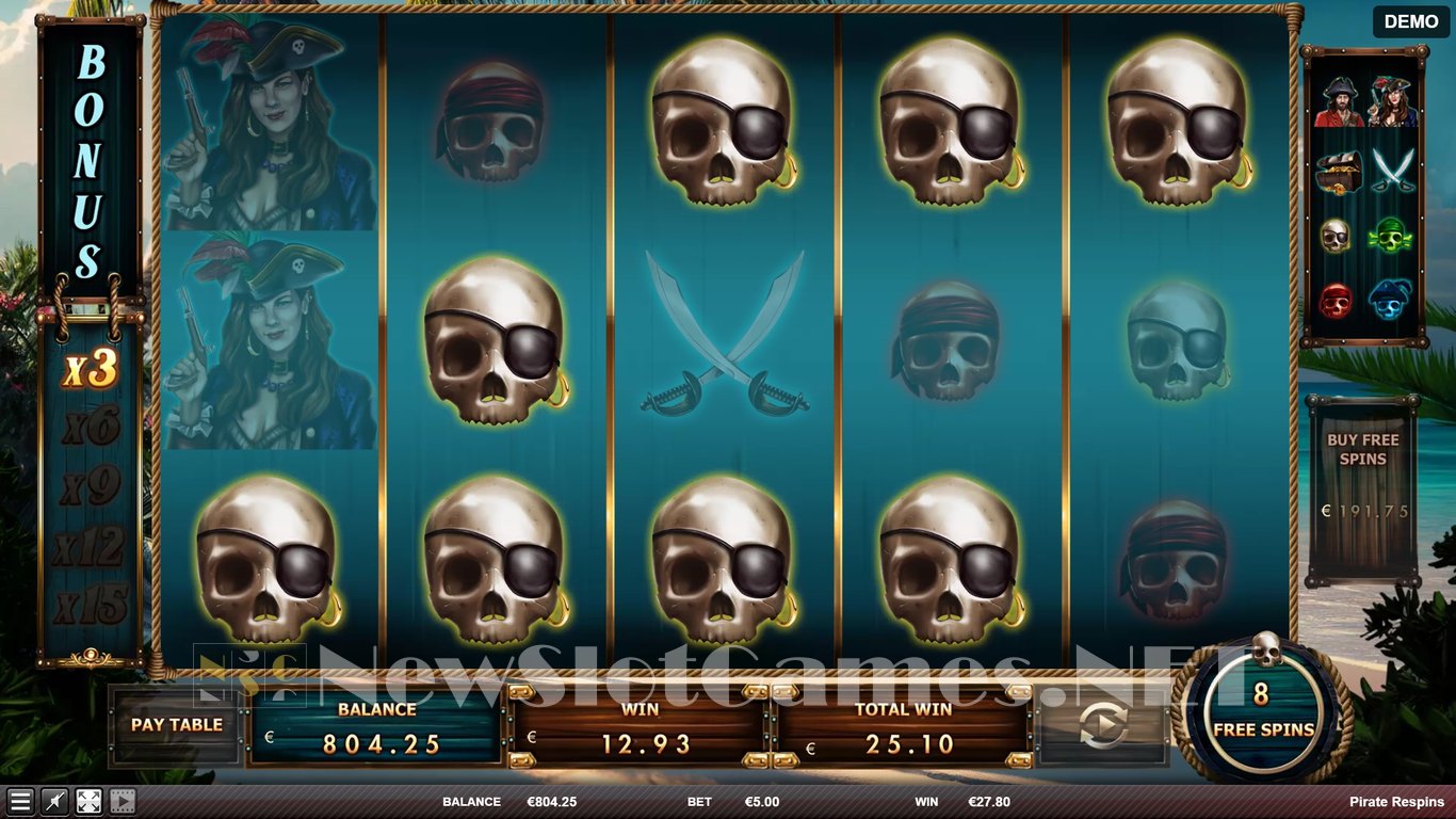 Pirate Respins Slot Slot Image in Demo - pic. 7