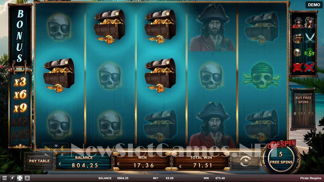 Pirate Respins Slot Slot Image in Demo - pic. 8