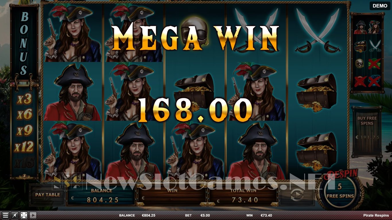 Pirate Respins Slot Slot Image in Demo - pic. 9
