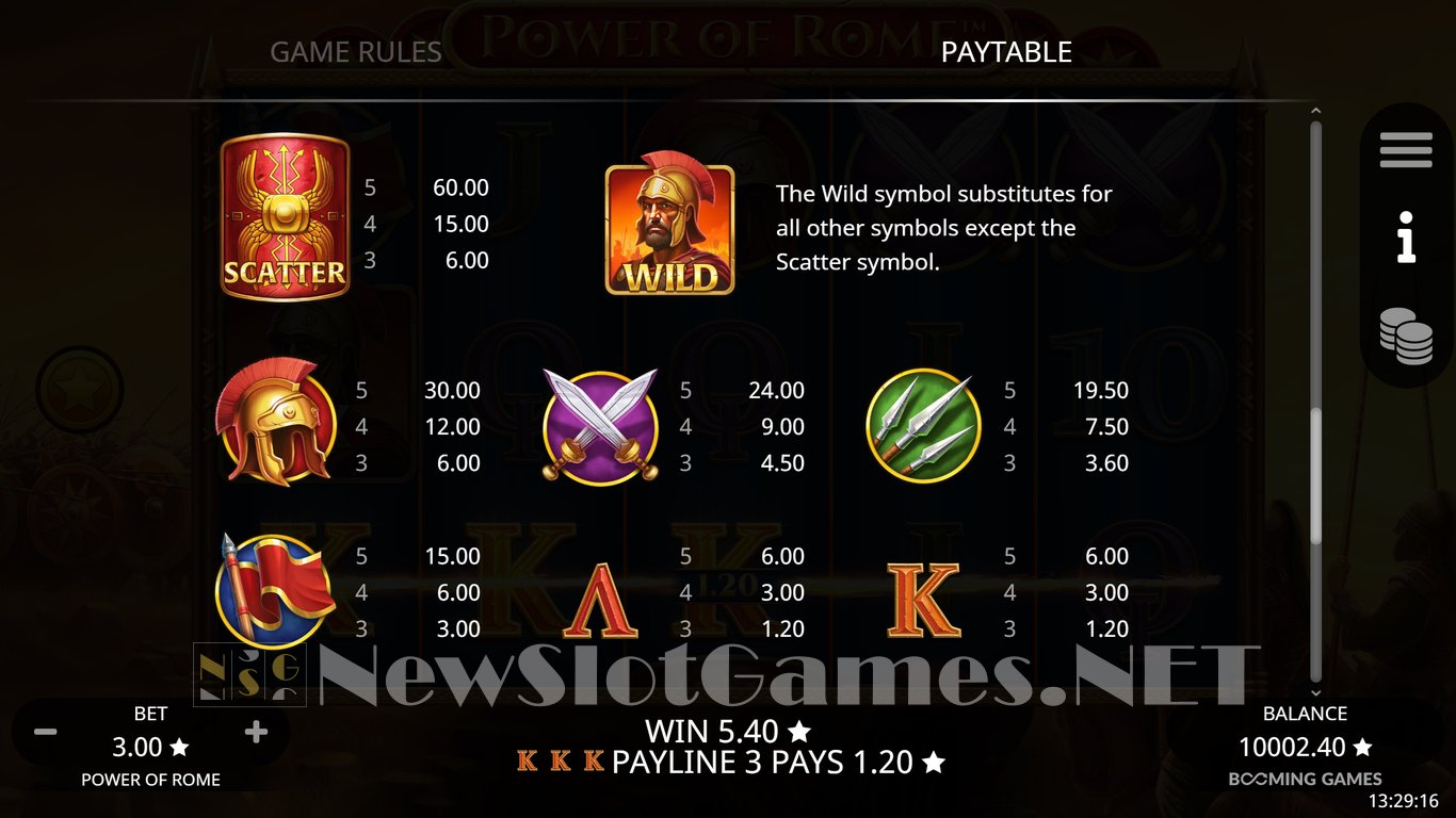 Power of Rome Slot Slot Image in Demo - pic. 7
