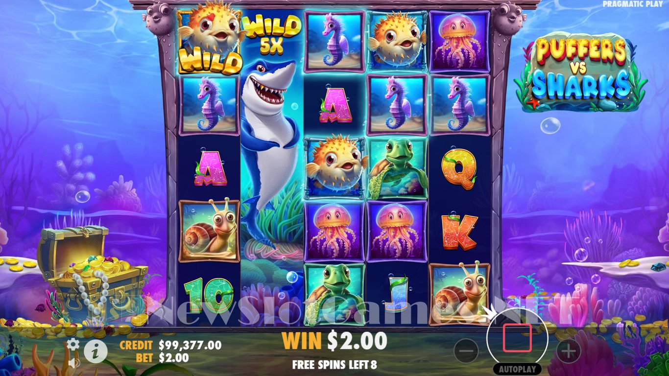 Puffers Vs Sharks Slot Slot Image in Demo - pic. 10