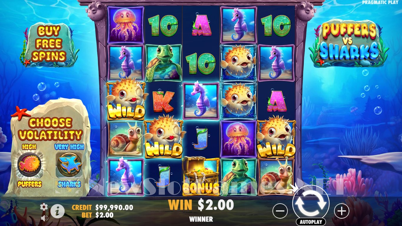 Puffers Vs Sharks Slot Slot Image in Demo - pic. 4