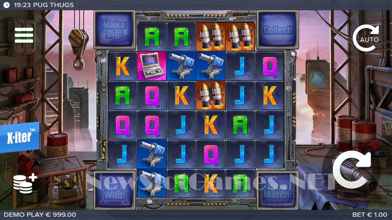 Pug Thugs of Nitropolis Slot Demo Image